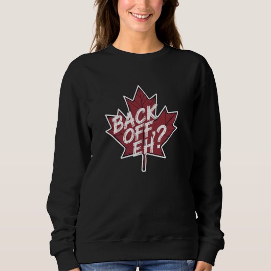 Terug naar de grappige Canadese Pride Maple Leaf Trui (Voorkant)