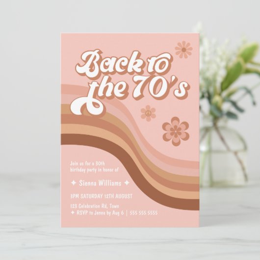 Terug naar de Groovy Retro van 70 elke zondag Kaart (Staand voorkant)