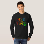 Terug naar de handdruk van het leerlingerteam van t-shirt (Voorkant volledig)