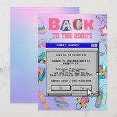 Terug naar de Jaren 2000 Y2K Bachelorette Party Kaart (Voorkant / Achterkant)