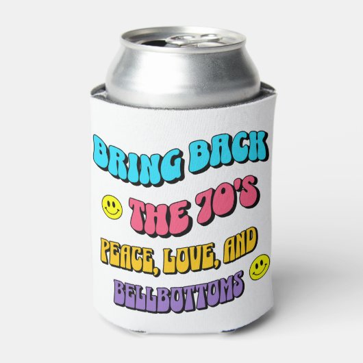 Terug naar de jaren ’70 blikjeskoeler (Blikje Voorkant)