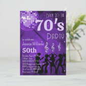 Terug naar de jaren 70 Disco Ball verjaardagsfeest Kaart (Staand voorkant)