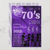 Terug naar de jaren 70 Disco Ball verjaardagsfeest Kaart (Voorkant / Achterkant)