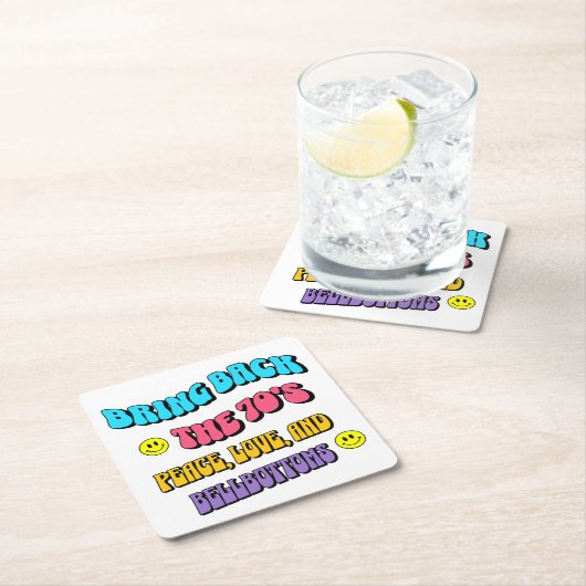 Terug naar de jaren ’70 kartonnen onderzetters (Insitu)