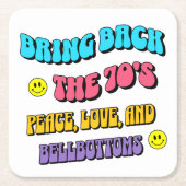 Terug naar de jaren ’70 kartonnen onderzetters (Voorkant)