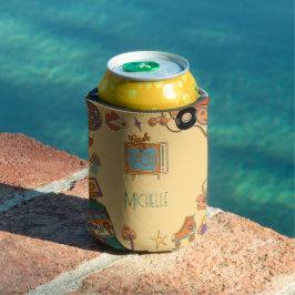 Terug naar de jaren 70 retro groovy blikjeskoeler