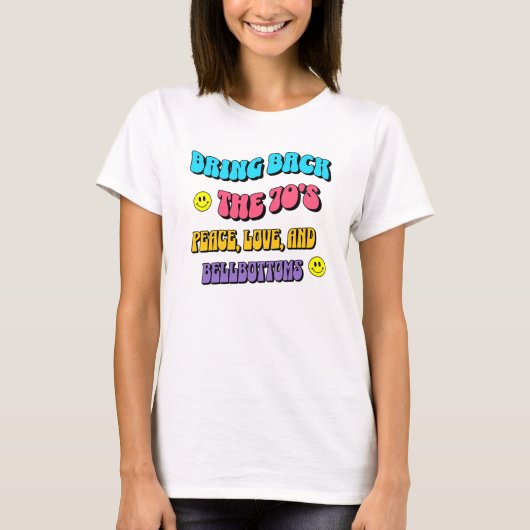 Terug naar de jaren ’70 t-shirt (Voorkant)