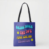 Terug naar de jaren ’70 tote bag (Voorkant)