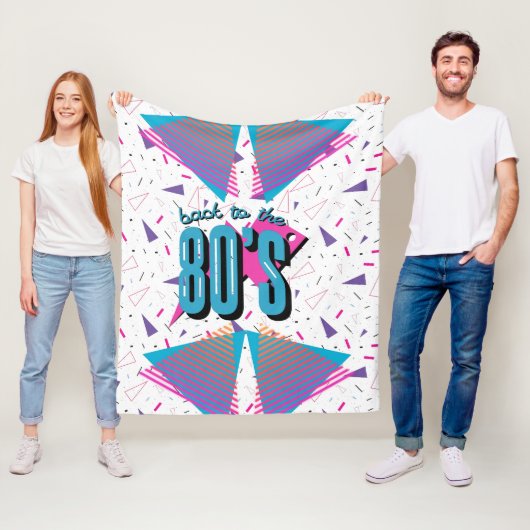 Terug naar de jaren 80 Fleece Deken (In situ)