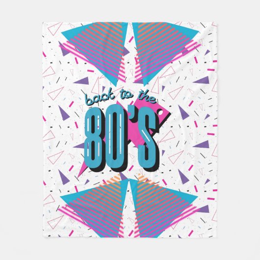 Terug naar de jaren 80 Fleece Deken (Voorkant)