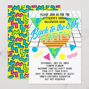 Terug naar de jaren 80 Geometrisch jaren 80 tachti Kaart