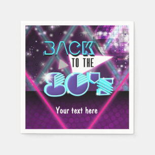 Terug naar de jaren 80 Glam Dinner Cocktail servet