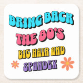 Terug naar de jaren 80 kartonnen onderzetters (Voorkant)