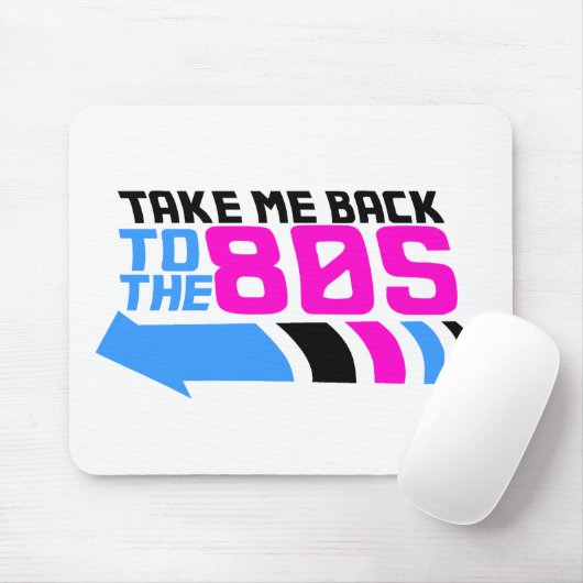 Terug naar de jaren 80 muismat (Met muis)