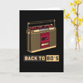 Terug naar de jaren 80 Muziek Kaart (Gele Bloem)