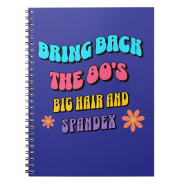 Terug naar de jaren 80 notitieboek