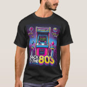 Terug naar de jaren 80 Retro Arcade T-shirt Neon C (Voorkant)