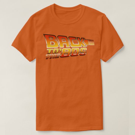 Terug naar de jaren 80 t-shirt (Design voorkant)