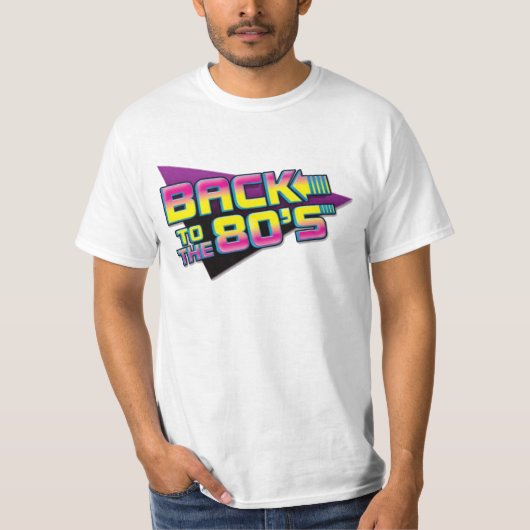 terug naar de jaren 80 t-shirt (Voorkant)