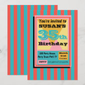 Terug naar de jaren 90 feest jaren negentig 1990 t kaart (Voorkant / Achterkant)