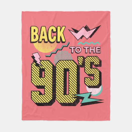 Terug naar de jaren '90 fleece deken (Voorkant)