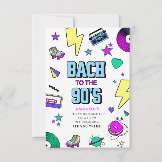 Terug naar de jaren 90 kaart (Voorkant)