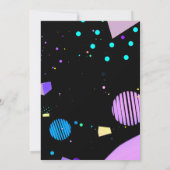 Terug naar de jaren 90 Moderne Retro Neon 30e verj Kaart (Achterkant)