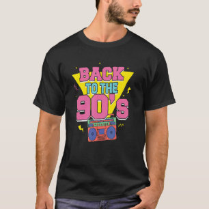 Terug naar de jaren 90 muziekdisco Retro Party uit T-shirt