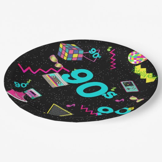 Terug naar de jaren '90, Retro, Any Age Papieren Bordje (Gekanteld)