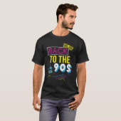Terug naar de jaren 90 Retro Groovy Helder Kleurri T-shirt (Voorkant volledig)