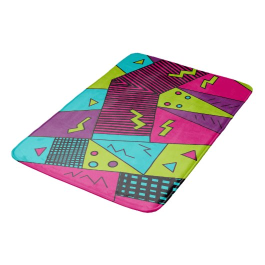 Terug naar de jaren 90 retro kussens badmat (Gekanteld)