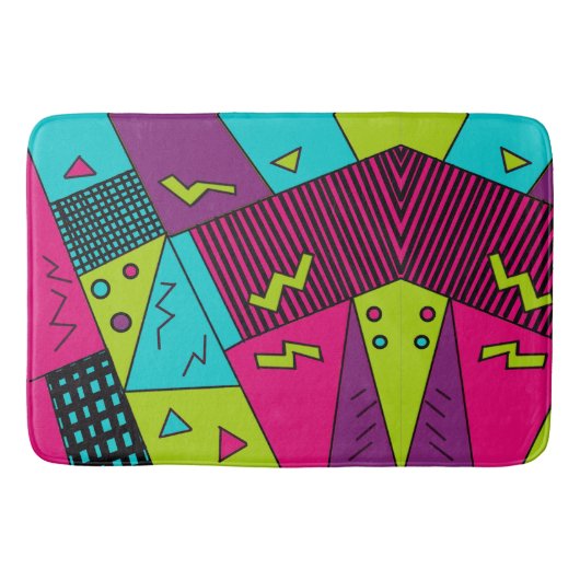 Terug naar de jaren 90 retro kussens badmat (Voorkant)