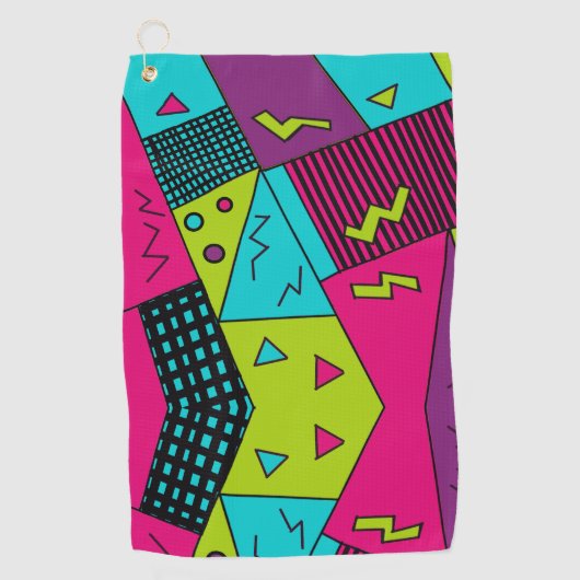Terug naar de jaren 90 retro kussens golfhanddoek (Voorkant)