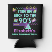 Terug naar de jaren 90 Retro Verjaardag Blikjeskoeler (Voorkant)