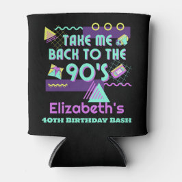 Terug naar de jaren 90 Retro Verjaardag Blikjeskoeler