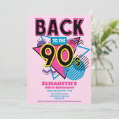 Terug naar de jaren 90 Retro Verjaardag Kaart (Staand voorkant)