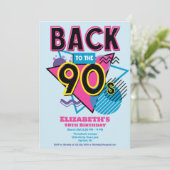 Terug naar de jaren 90 Retro Verjaardag Kaart (Staand voorkant)