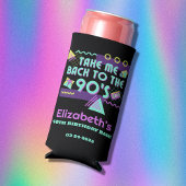 Terug naar de jaren 90 Retro Verjaardag Seltzer Blikjeskoeler