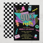 Terug naar de jaren 90 Retro Verjaardagsfeestuitno Kaart (Voorkant / Achterkant)