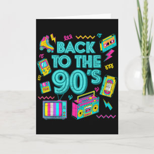 Terug naar de jaren 90 Retro Vintage Throwback voo Kaart