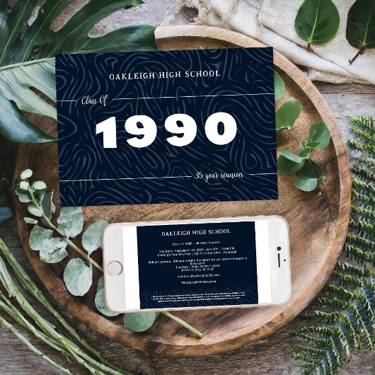 Terug naar de jaren 90 | schoolreünie kaart