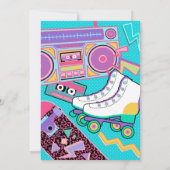 Terug naar de jaren '90 Verjaardagsfeestje Kaart (Achterkant)