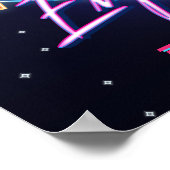 Terug naar de jaren tachtig Neon Poster (Hoek)