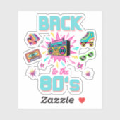 Terug naar de jaren tachtig sticker (Vel)
