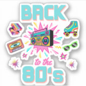 Terug naar de jaren tachtig sticker (Voorkant)