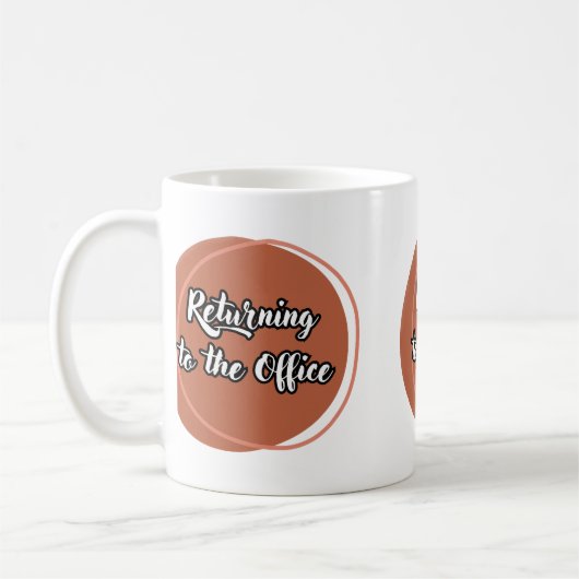 Terug naar de kantoor koffiemok (Links)