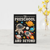 Terug naar de kleuterschool en verder Astronaut Gr Kaart (Gele Bloem)