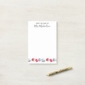 Terug naar de leraar schoolspullen post-it® notes (Op bureau)