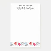 Terug naar de leraar schoolspullen post-it® notes (Voorkant)