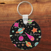 Terug naar de naam van het Schoolspatroon Sleutelhanger (Voorkant)